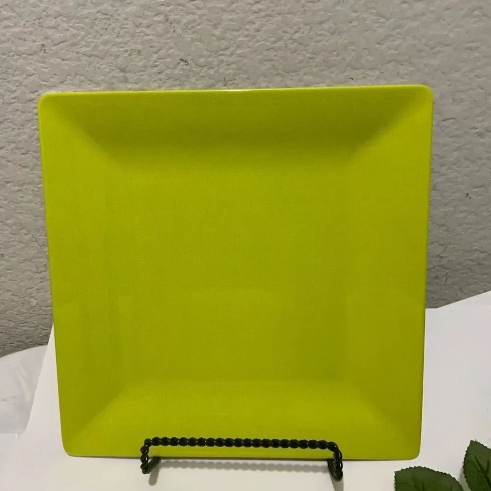 Bobby Flay Fiesta Melamine Square Tray Platter 11.75" x 11.75" Summer Outdoor